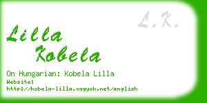 lilla kobela business card